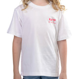 MT | White T-Shirt | Pink Logo | Kids