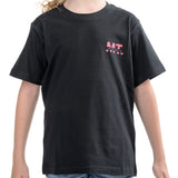 MT | Black T-Shirt | Pink Logo | Kids