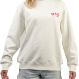 PAP | Warm White Crewneck | Pink Logo | Adults