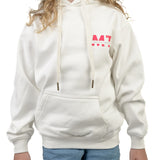 MT | Warm White Hoodie | Pink Logo | Kids