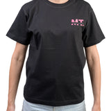 MT | Black T-Shirt | Pink Logo | Adults