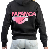 PAP | Black Hoodie | Pink Logo | Adults