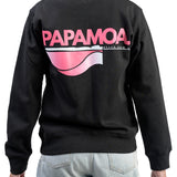 PAP | Black Crewneck | Pink Logo | Adults